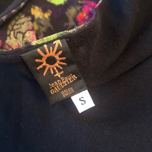 SOLD- Jean Paul Gaultier Soleil mesh floral bodycon dress - Picture 5 of 7